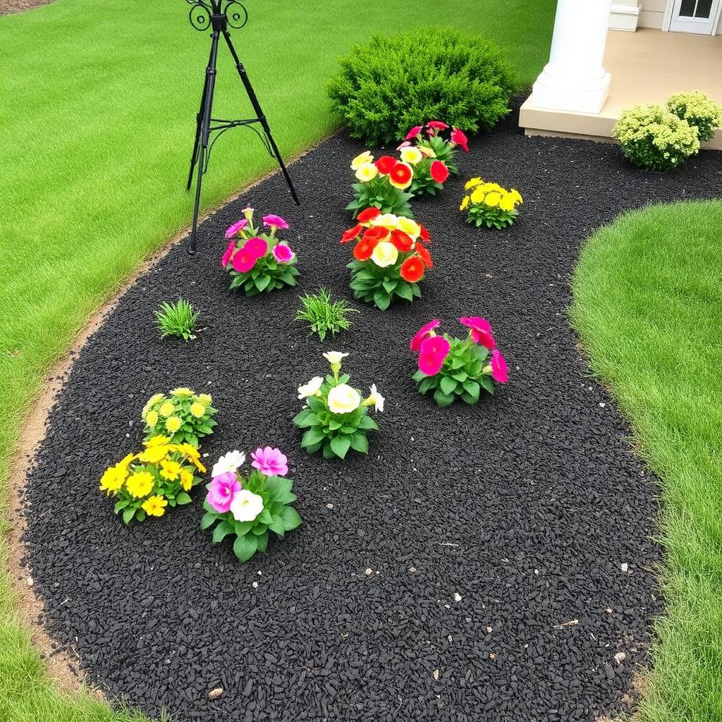 Front Bed Renewal — after professional landscaping
