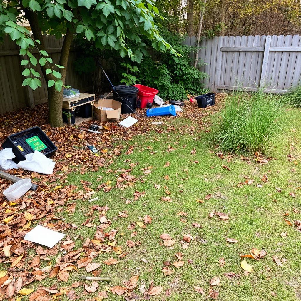 Property Cleanup & Haul-Off — before